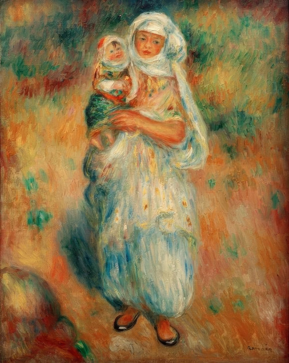 Algerier med barn af Pierre Auguste Renoir