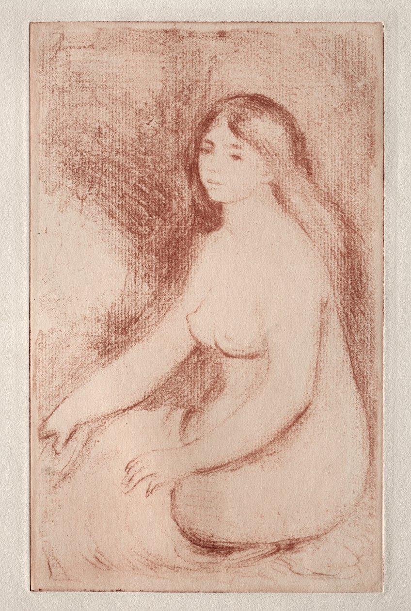 siddende badende af Pierre Auguste Renoir