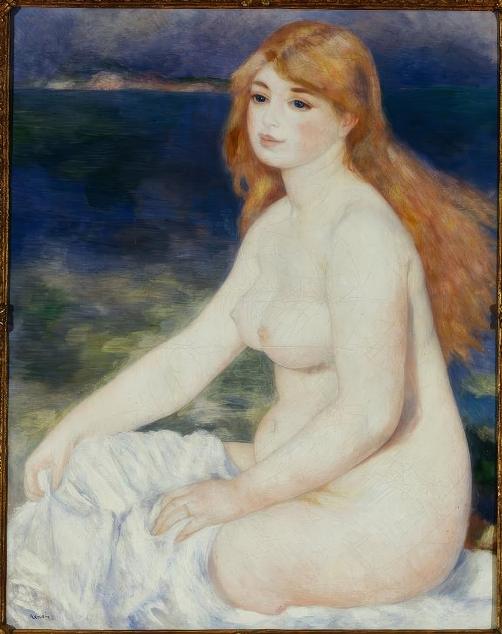Baigneuse blond af Pierre Auguste Renoir