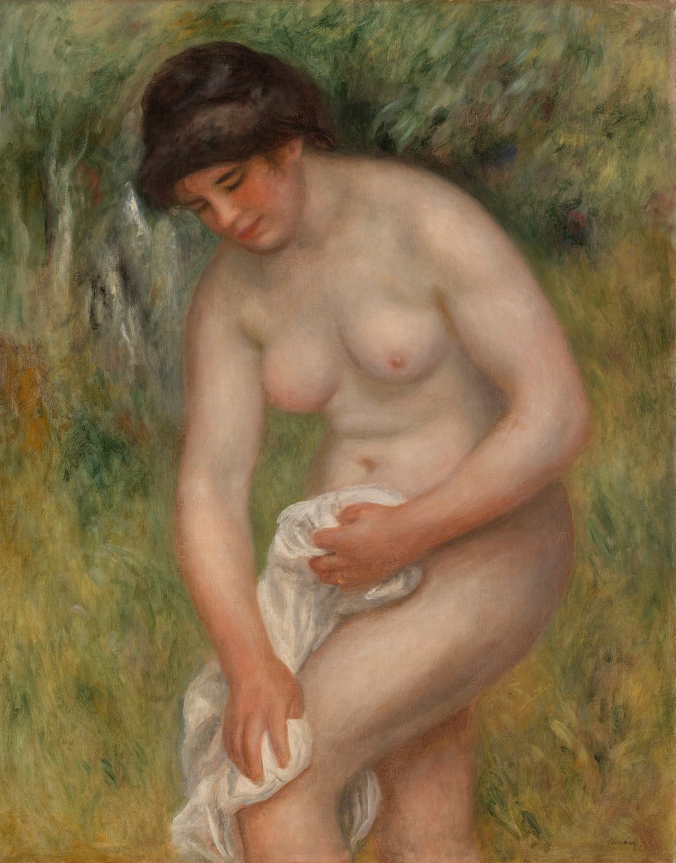 Baderen tørrer sig selv (Baigneuse s