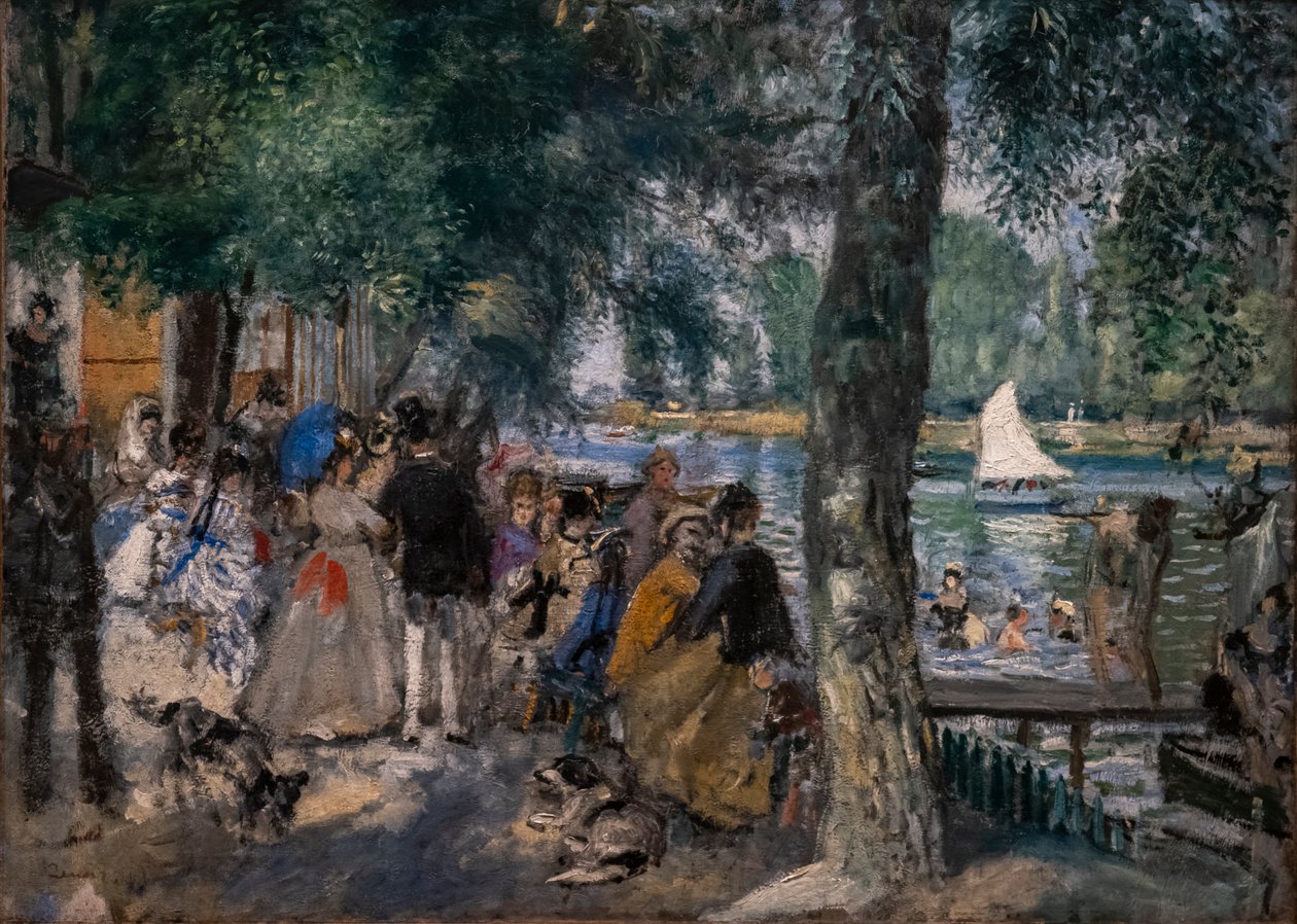 Badning på Seinen (La Grenouillère) af Pierre Auguste Renoir