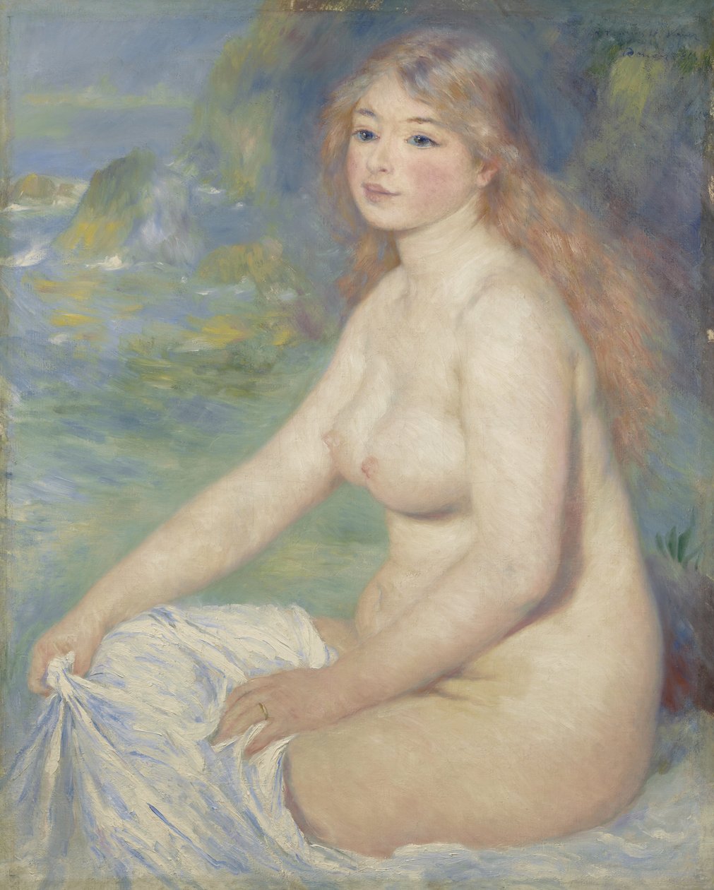Blond Bader, 1881 af Pierre Auguste Renoir