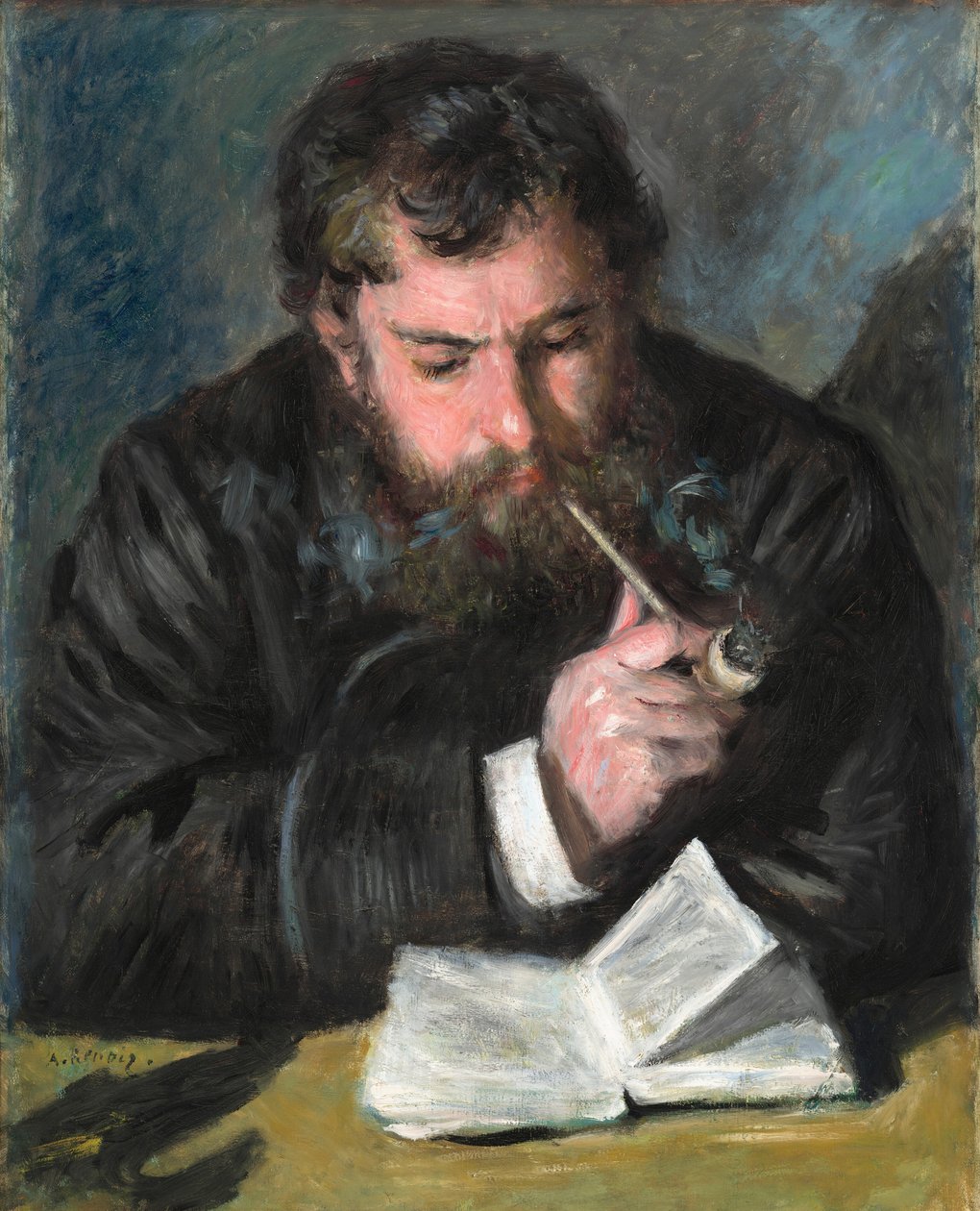 Claude Monet, 1872. af Pierre Auguste Renoir
