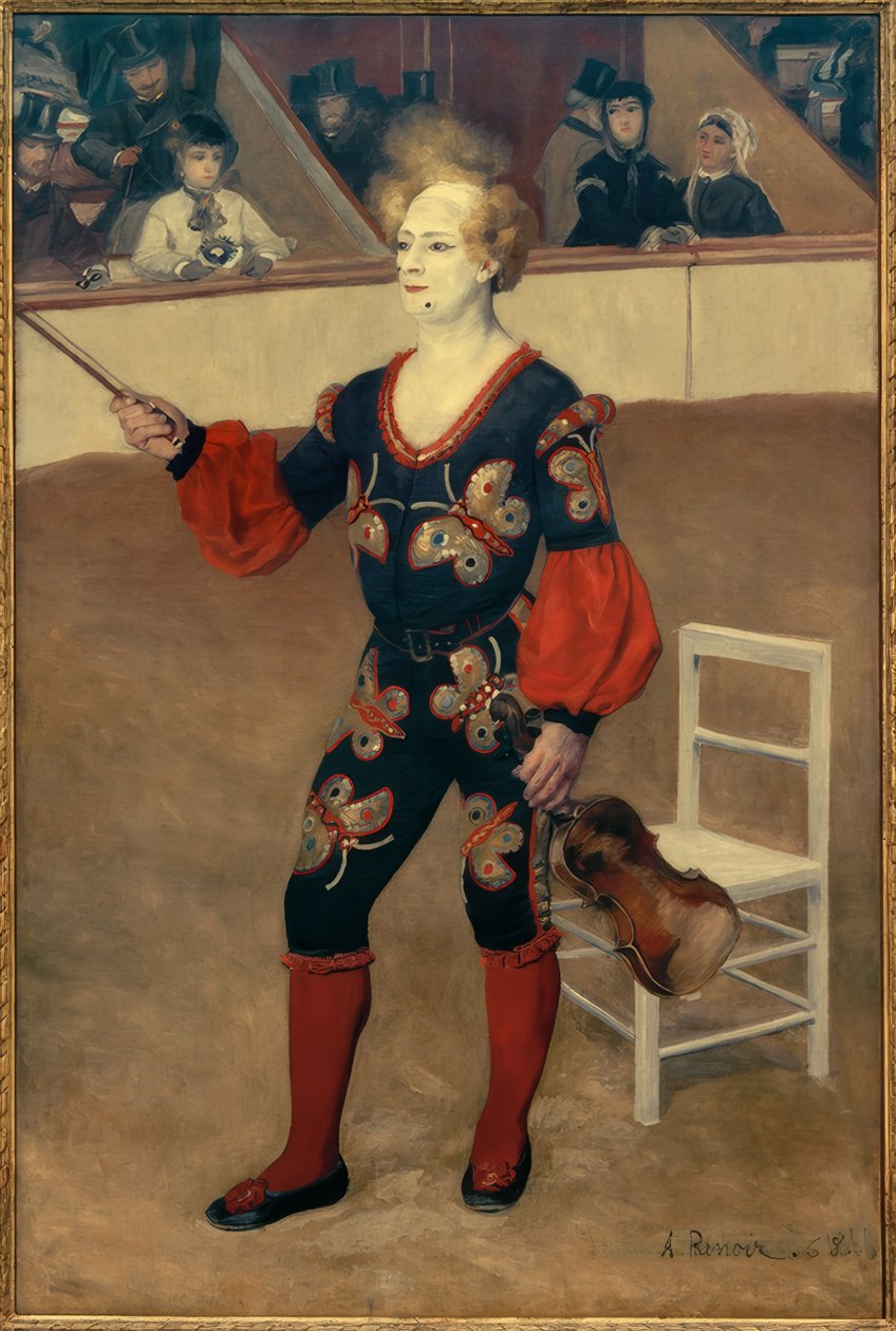 Klovn i cirkus af Pierre Auguste Renoir