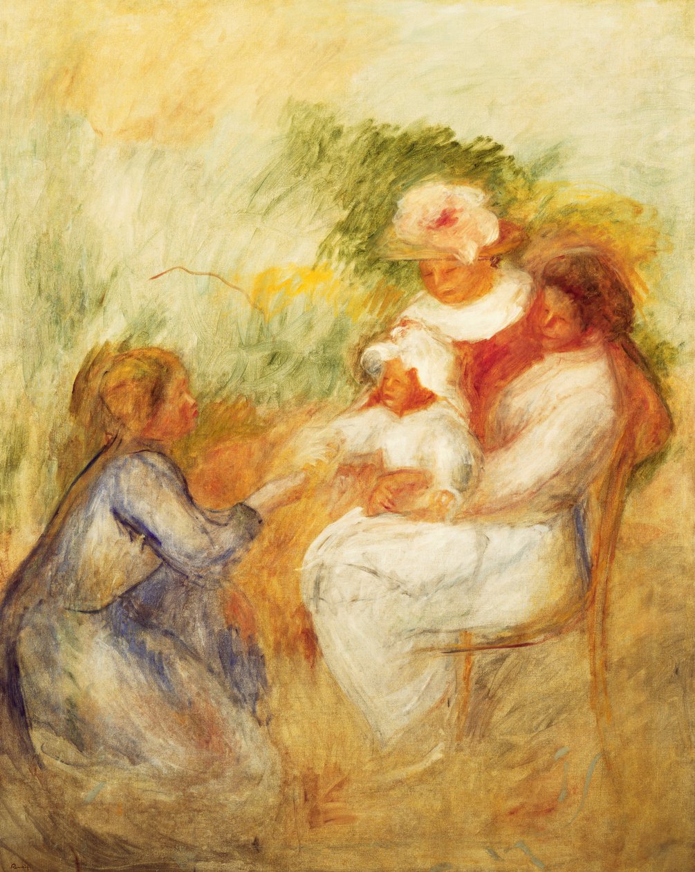 Familie; Familien, ca. 1896 af Pierre Auguste Renoir