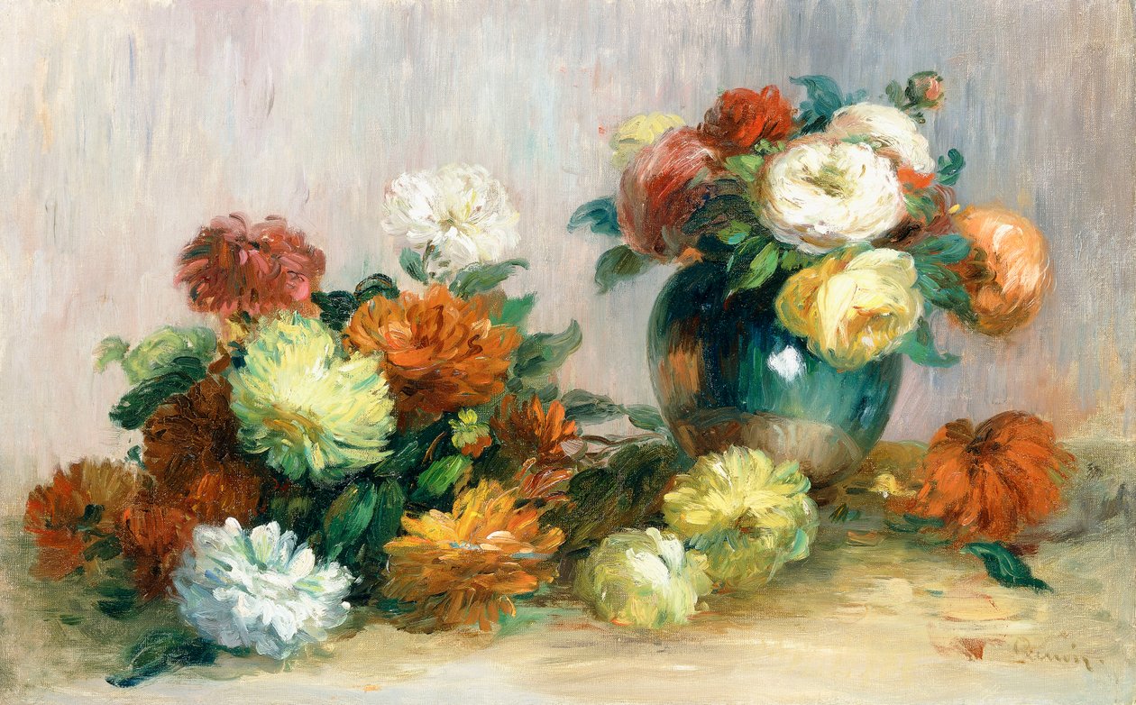 Blomsterkranse, c.1880 af Pierre Auguste Renoir