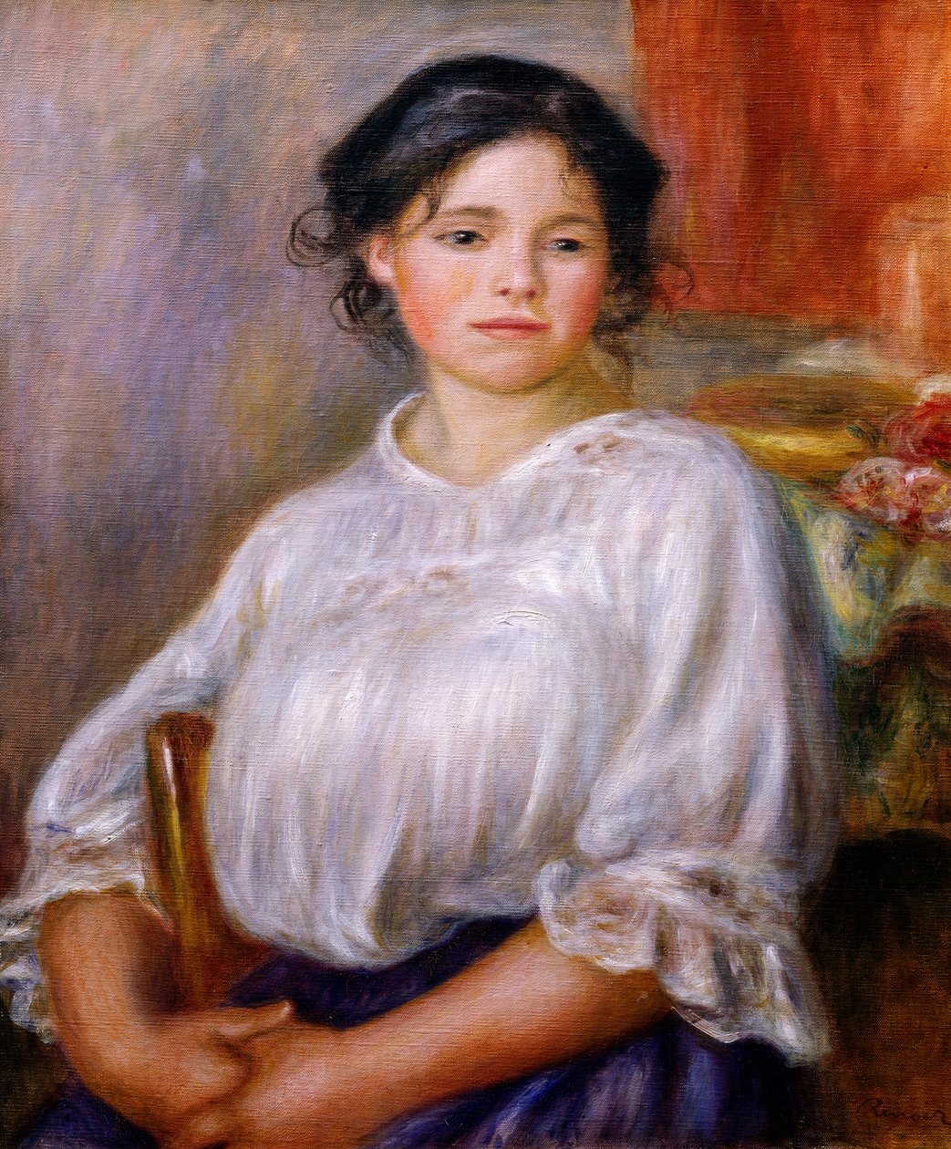 Girl Sitting, af Pierre-Auguste Renoir af Pierre Auguste Renoir