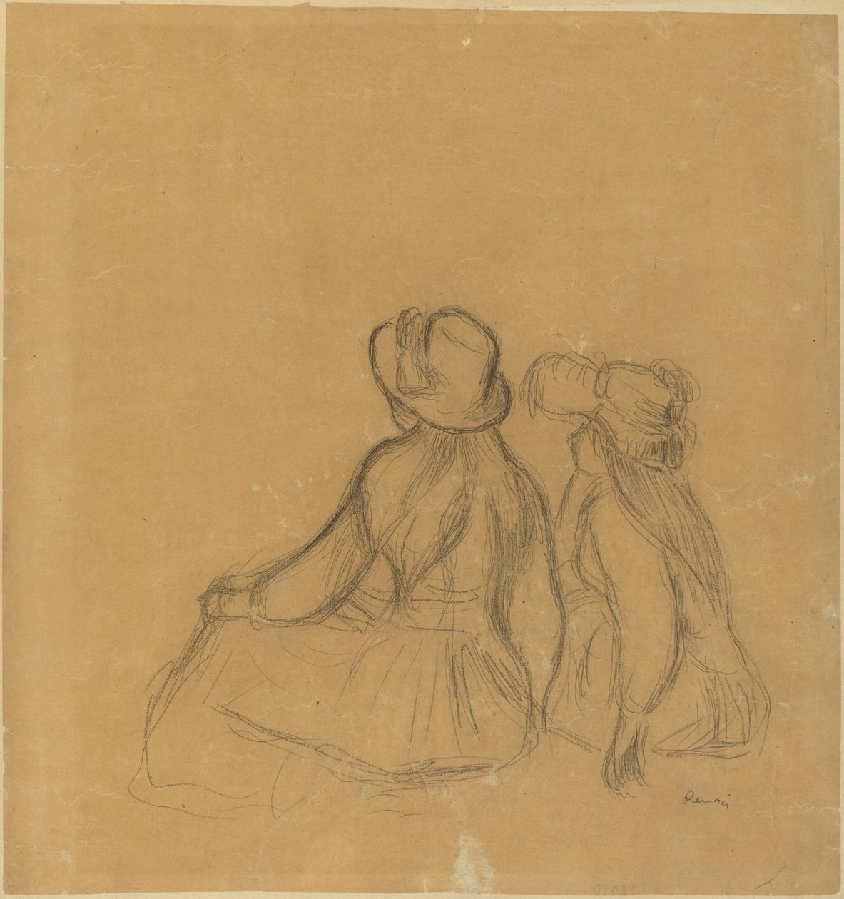 pigetid, ca. 1890. af Pierre Auguste Renoir