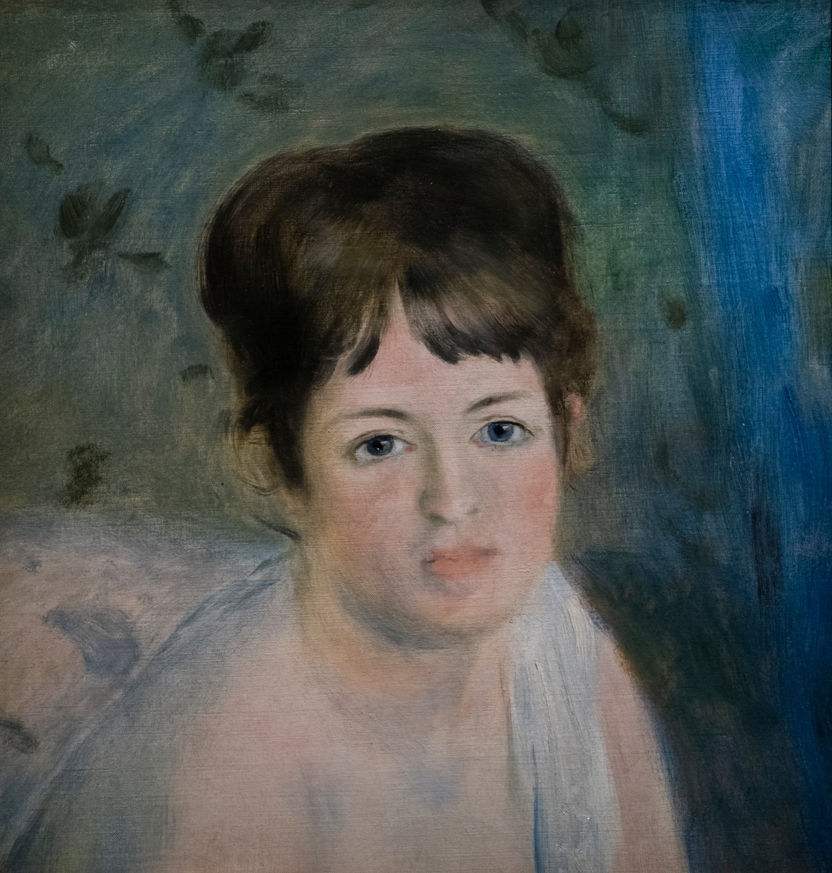 Hoved af en kvinde af Pierre Auguste Renoir