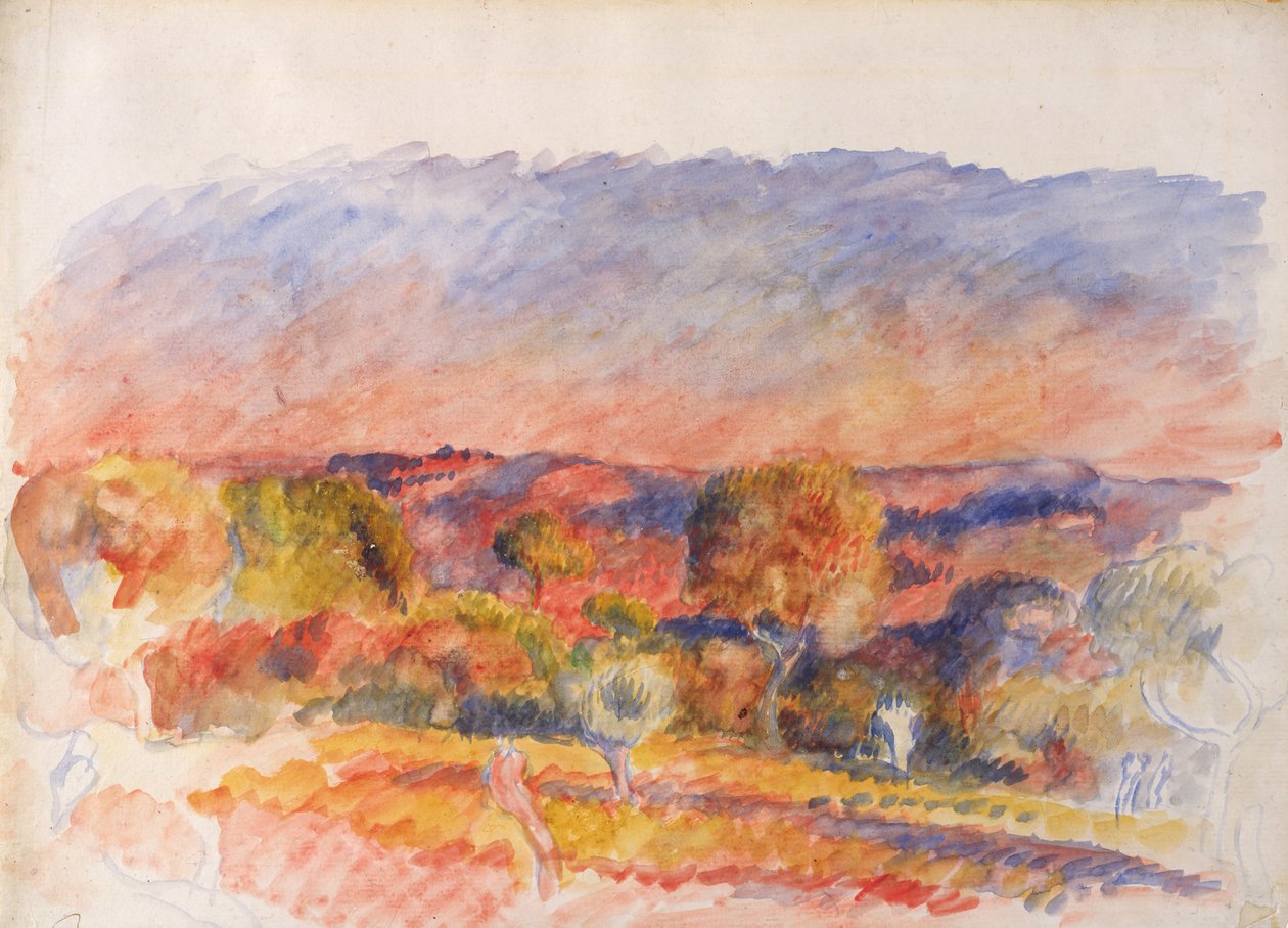 Landskab, 1889. af Pierre Auguste Renoir