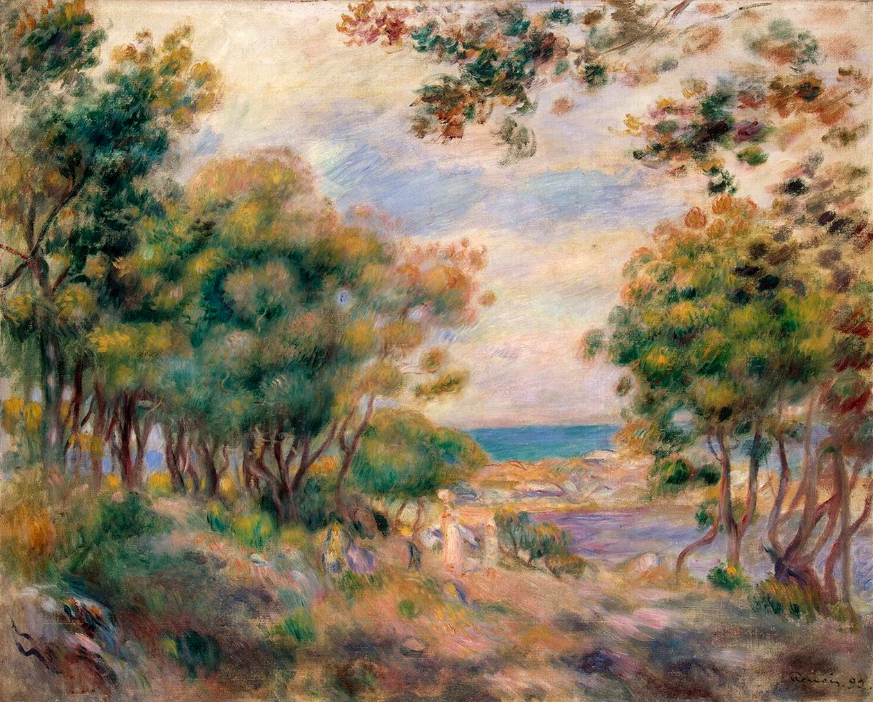 Landskab ved Beaulieu, 1899. af Pierre Auguste Renoir