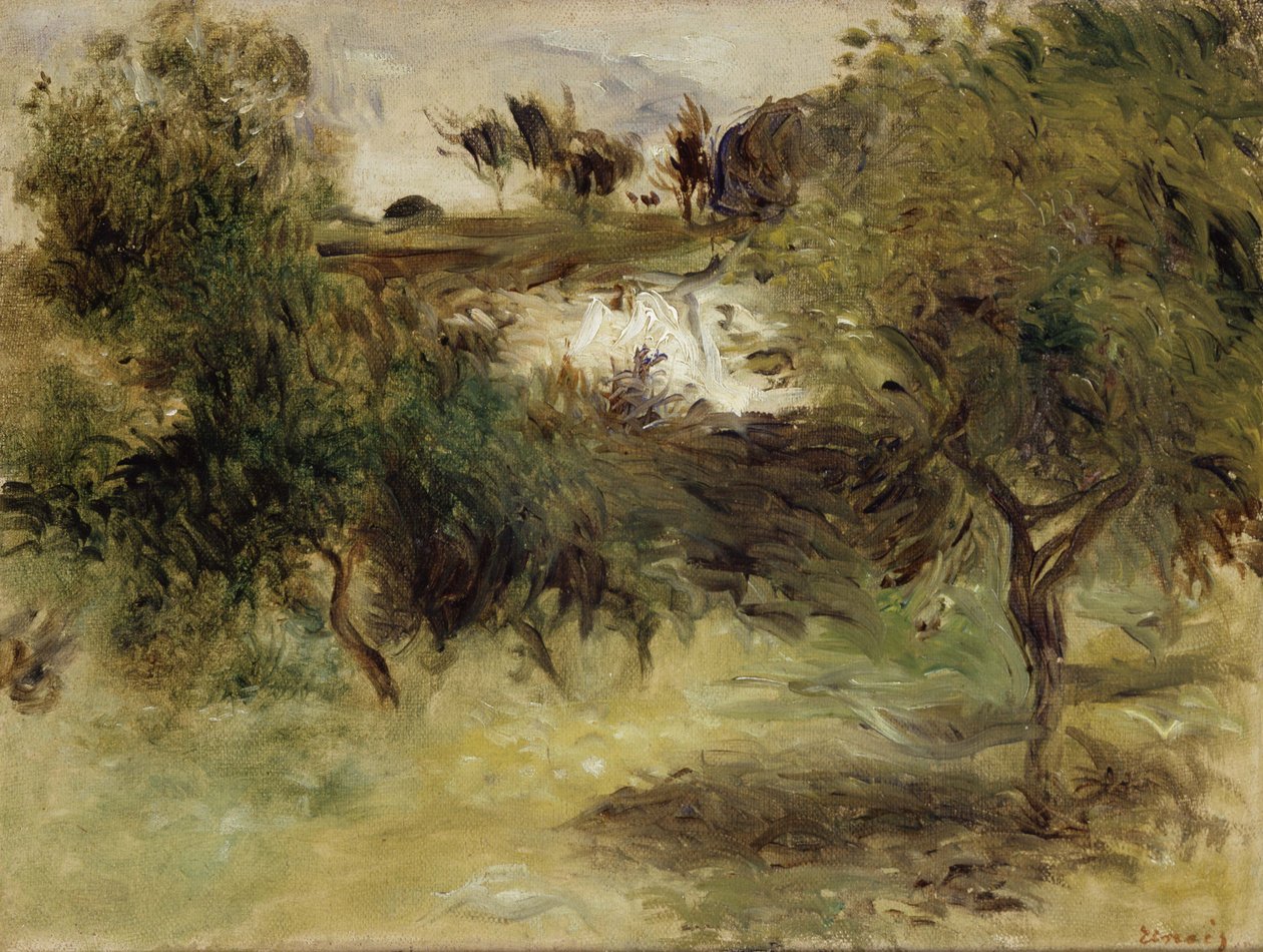 Landskab med træer af Pierre Auguste Renoir