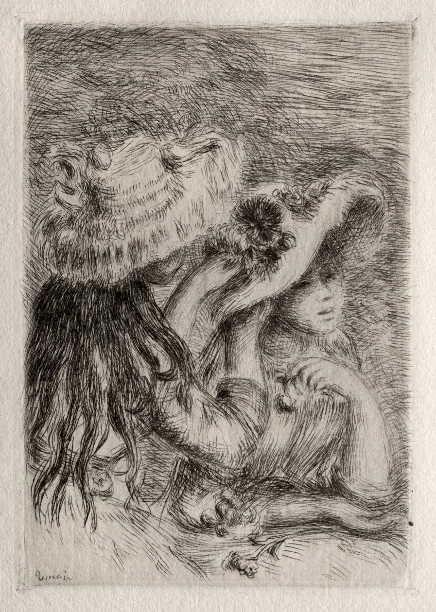 Den Pinned Hat af Pierre Auguste Renoir