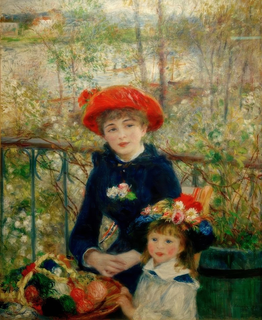 De to søstre (på terrassen) af Pierre Auguste Renoir
