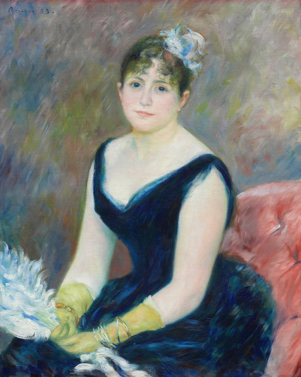Madame Léon Clapisson, 1883. af Pierre Auguste Renoir