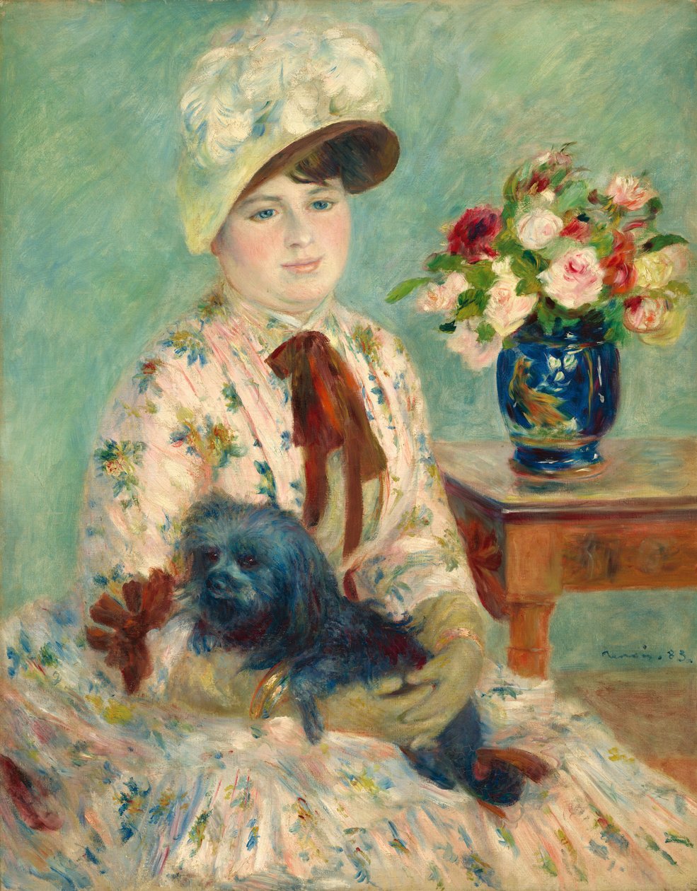 Frøken Charlotte Berthier, 1883. af Pierre Auguste Renoir