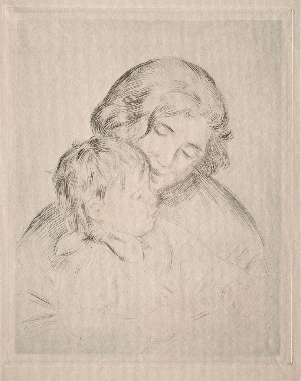 Mor og Barn af Pierre Auguste Renoir