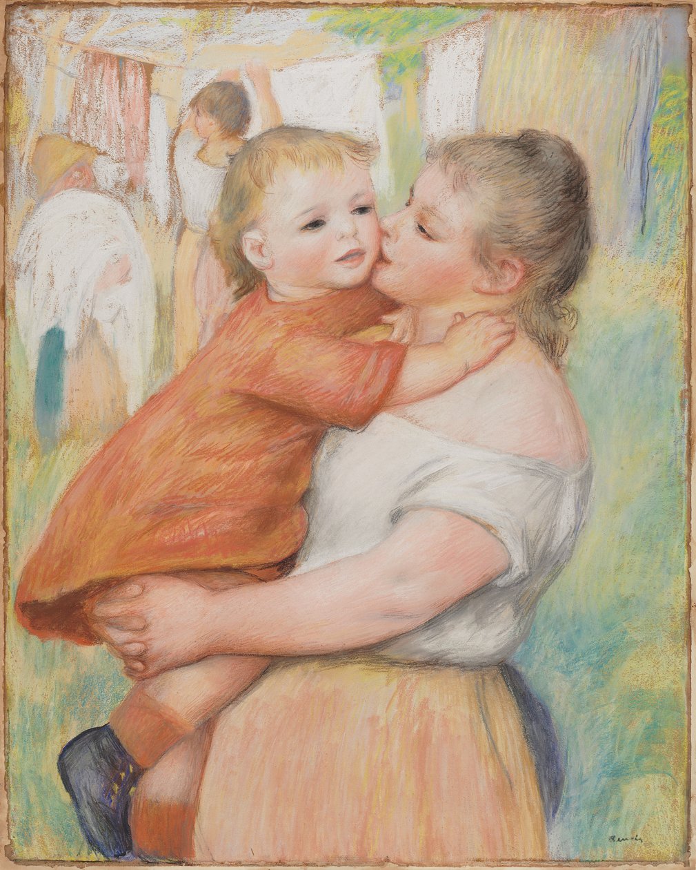 Mor og barn, 1886. af Pierre Auguste Renoir
