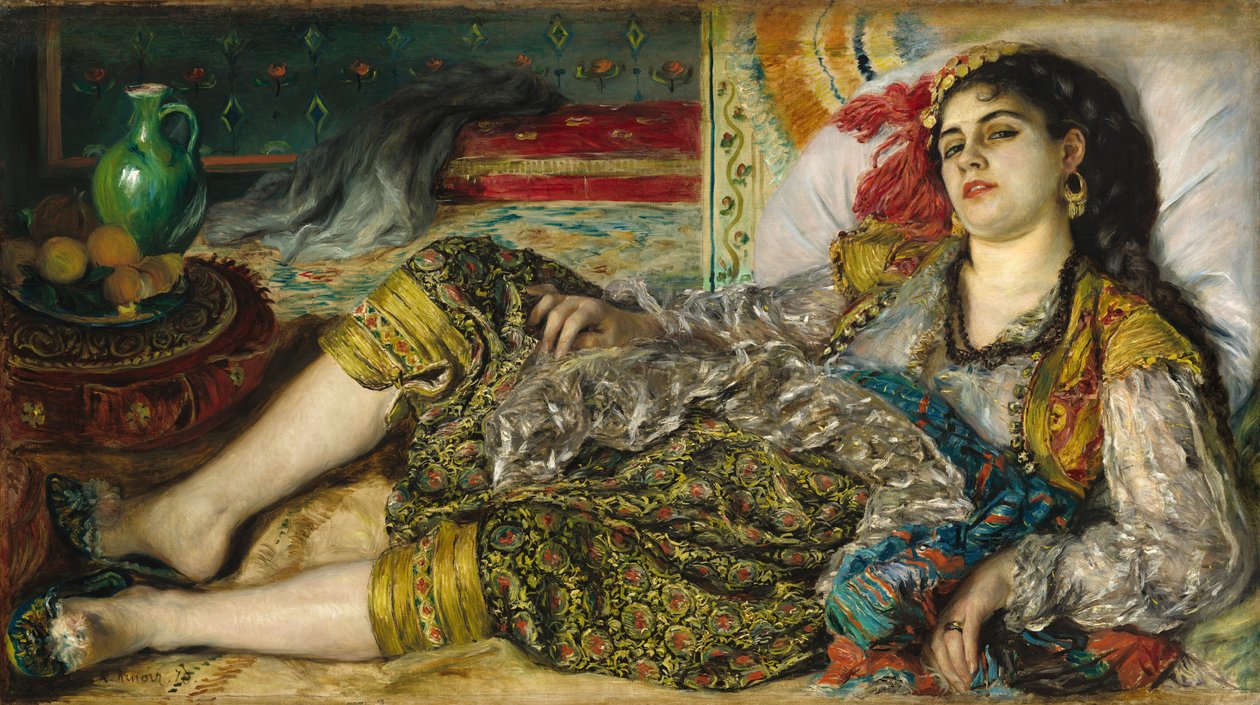 Odalisque, 1870. af Pierre Auguste Renoir