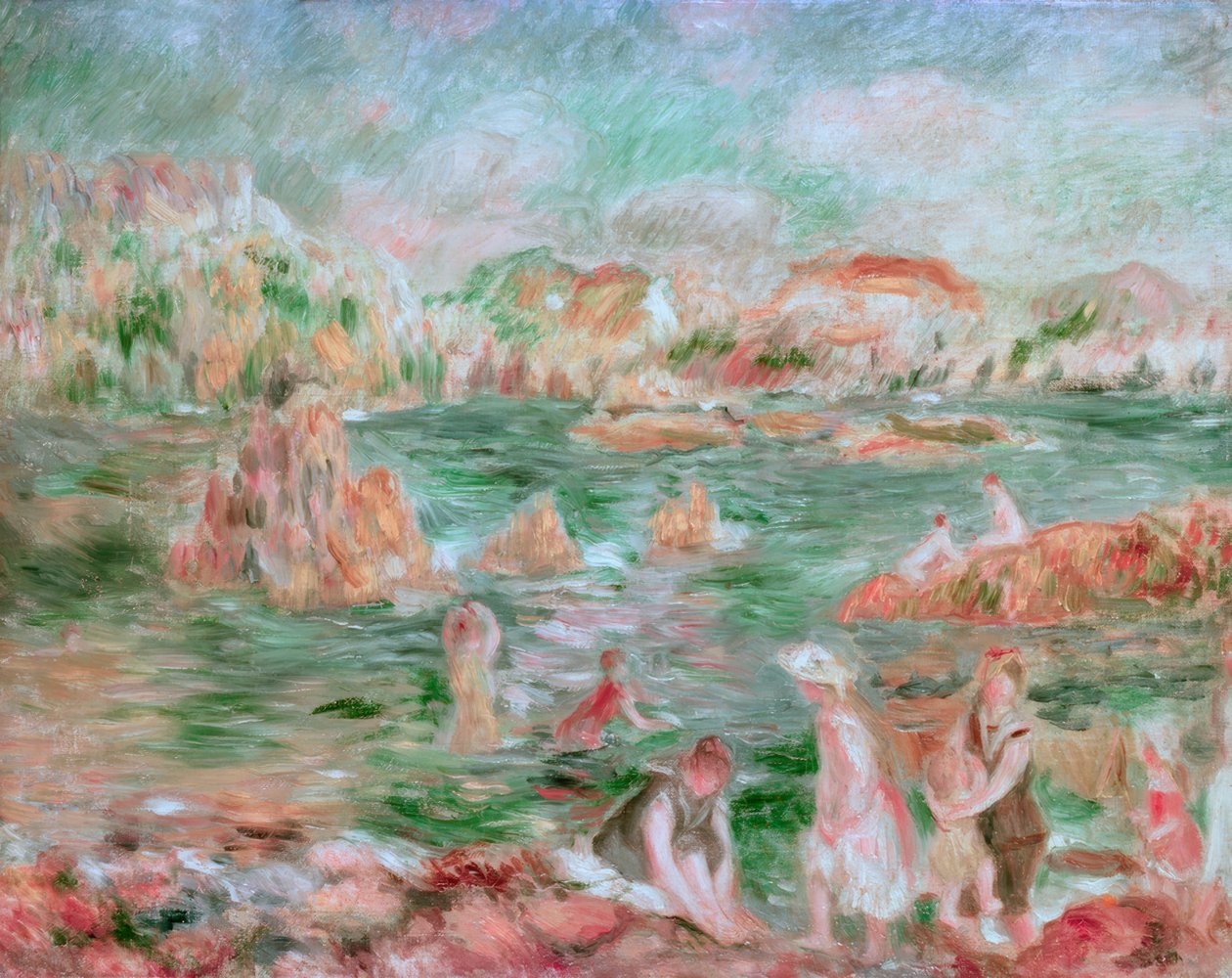 Guernsey Strand af Pierre Auguste Renoir