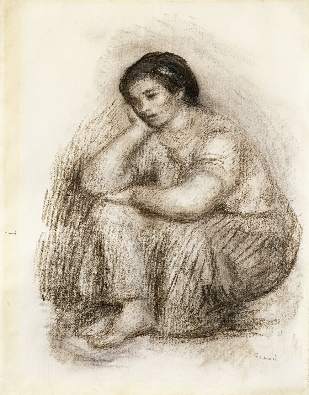 Portræt af Gabriella, af Pierre Auguste Renoir