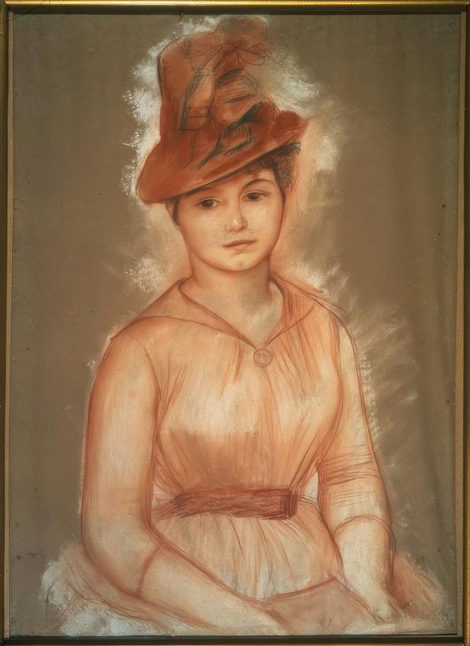Portræt af en kvinde af Pierre Auguste Renoir