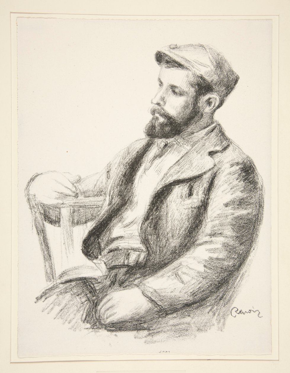 Portræt af Louis Valtat af Pierre Auguste Renoir