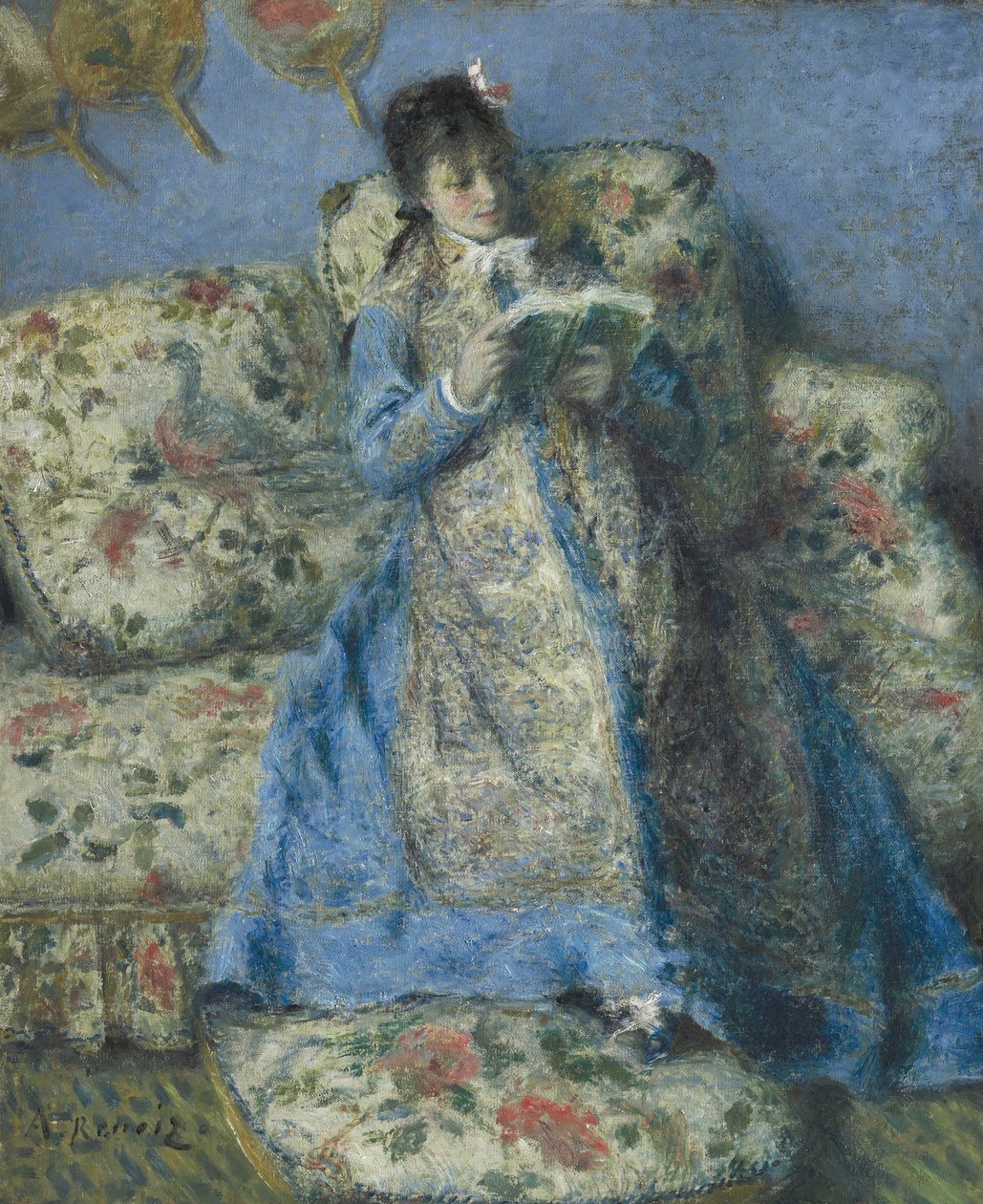Portræt af Madame Monet af Pierre Auguste Renoir