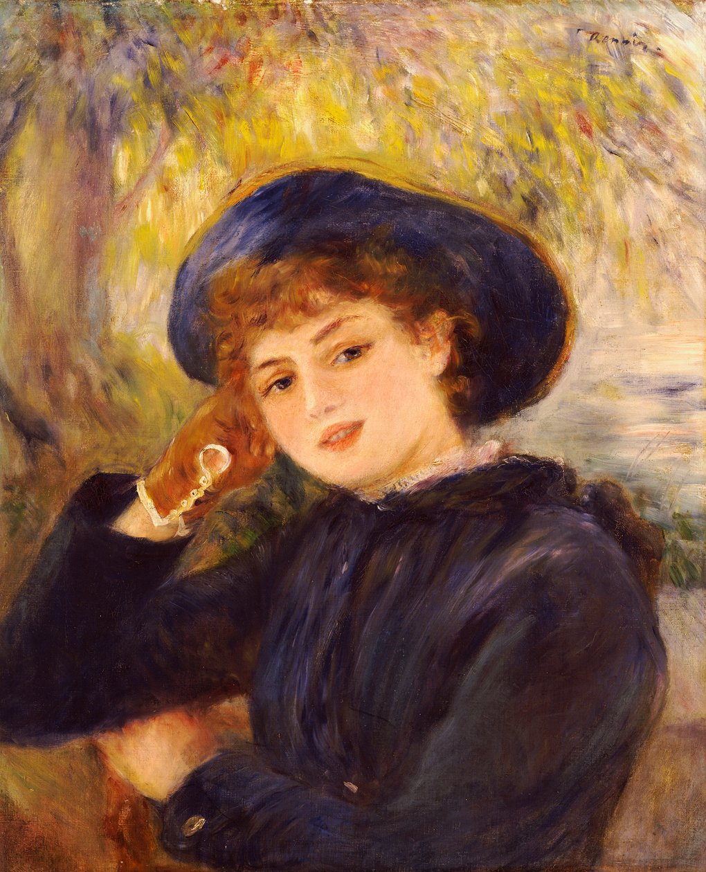Portræt af Mademoiselle Demarsy, 1882 af Pierre Auguste Renoir