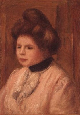 Portræt af en Dame af Pierre Auguste Renoir