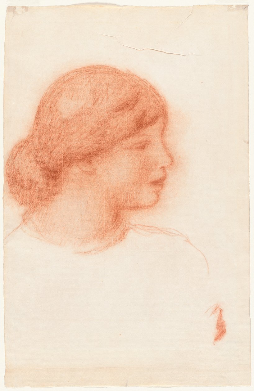 Profil af en ung kvinde af Pierre Auguste Renoir
