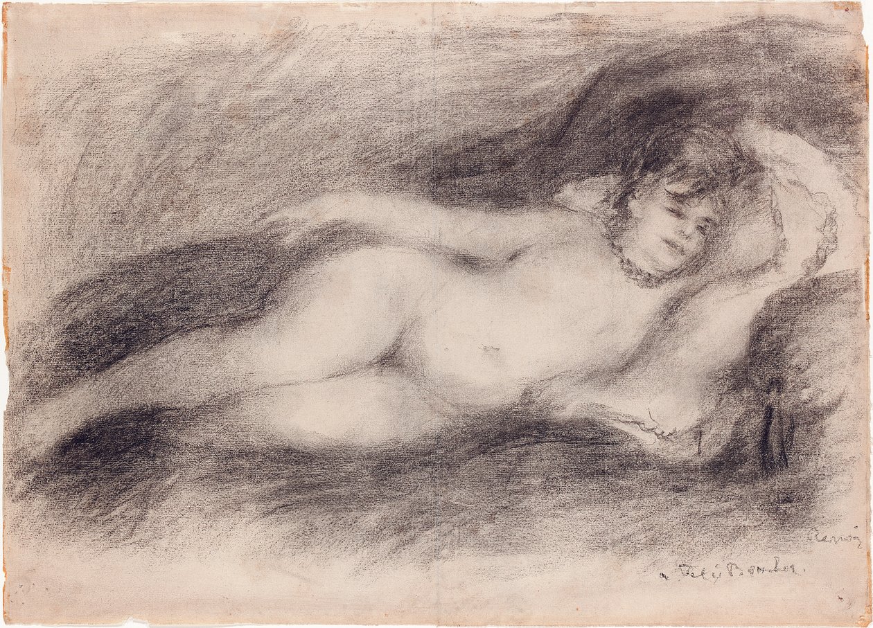Liggende nøgen, c.1903-7 af Pierre Auguste Renoir