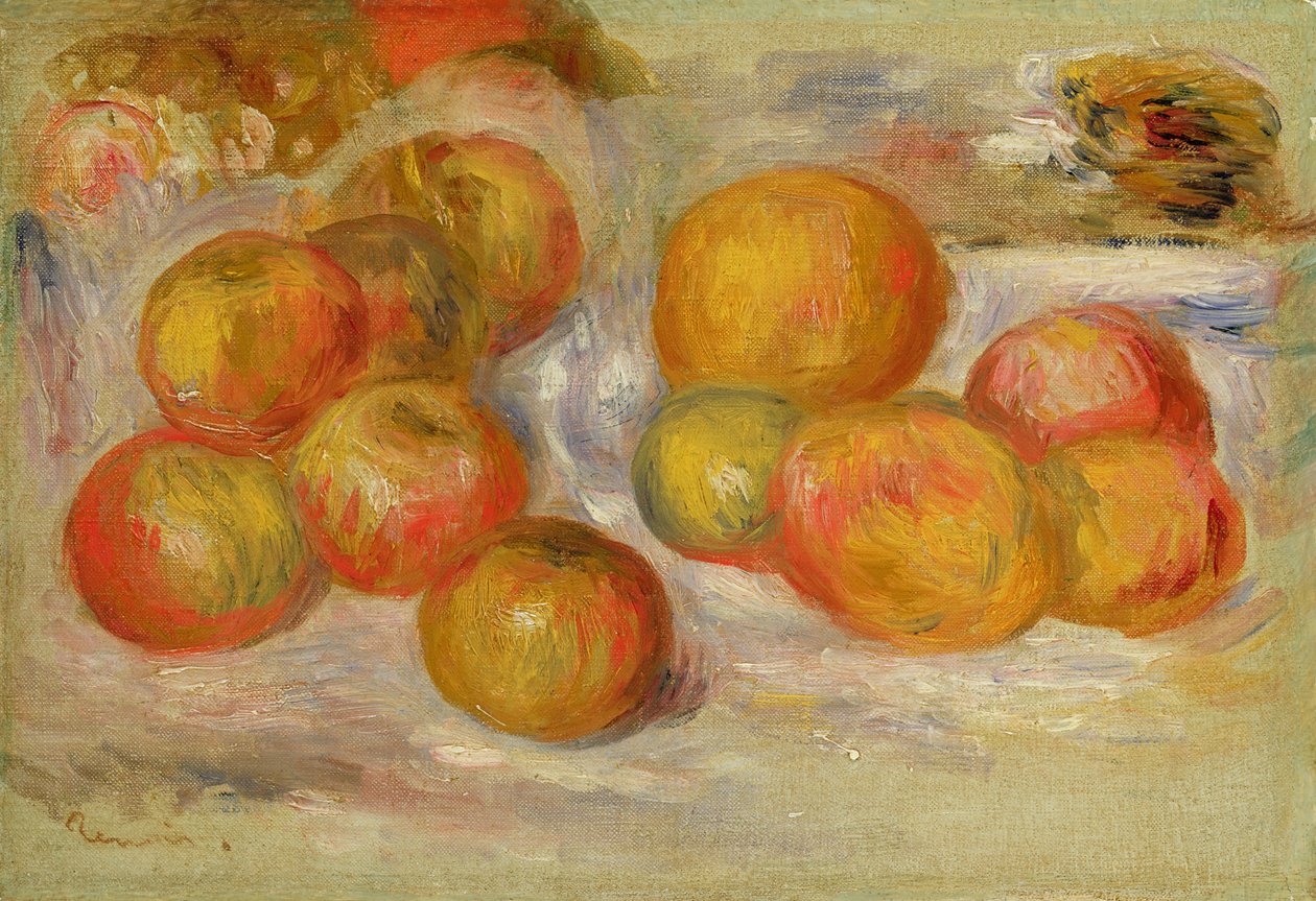 Stilleben med æbler, ca. 1898 af Pierre Auguste Renoir