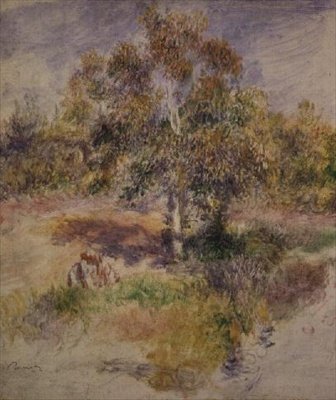 Studie af et træ af Pierre Auguste Renoir