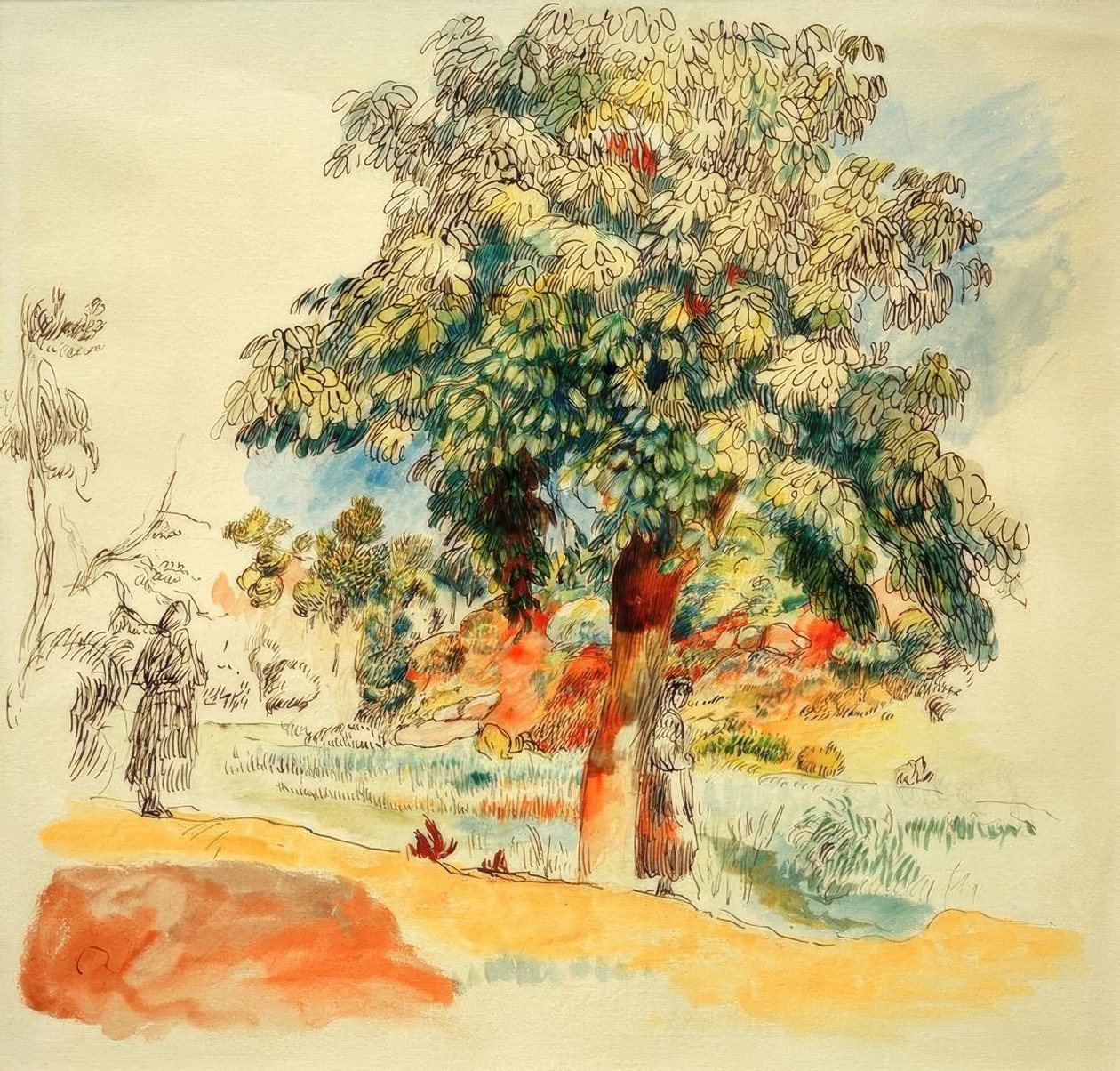 Sydlige landskab af Pierre Auguste Renoir
