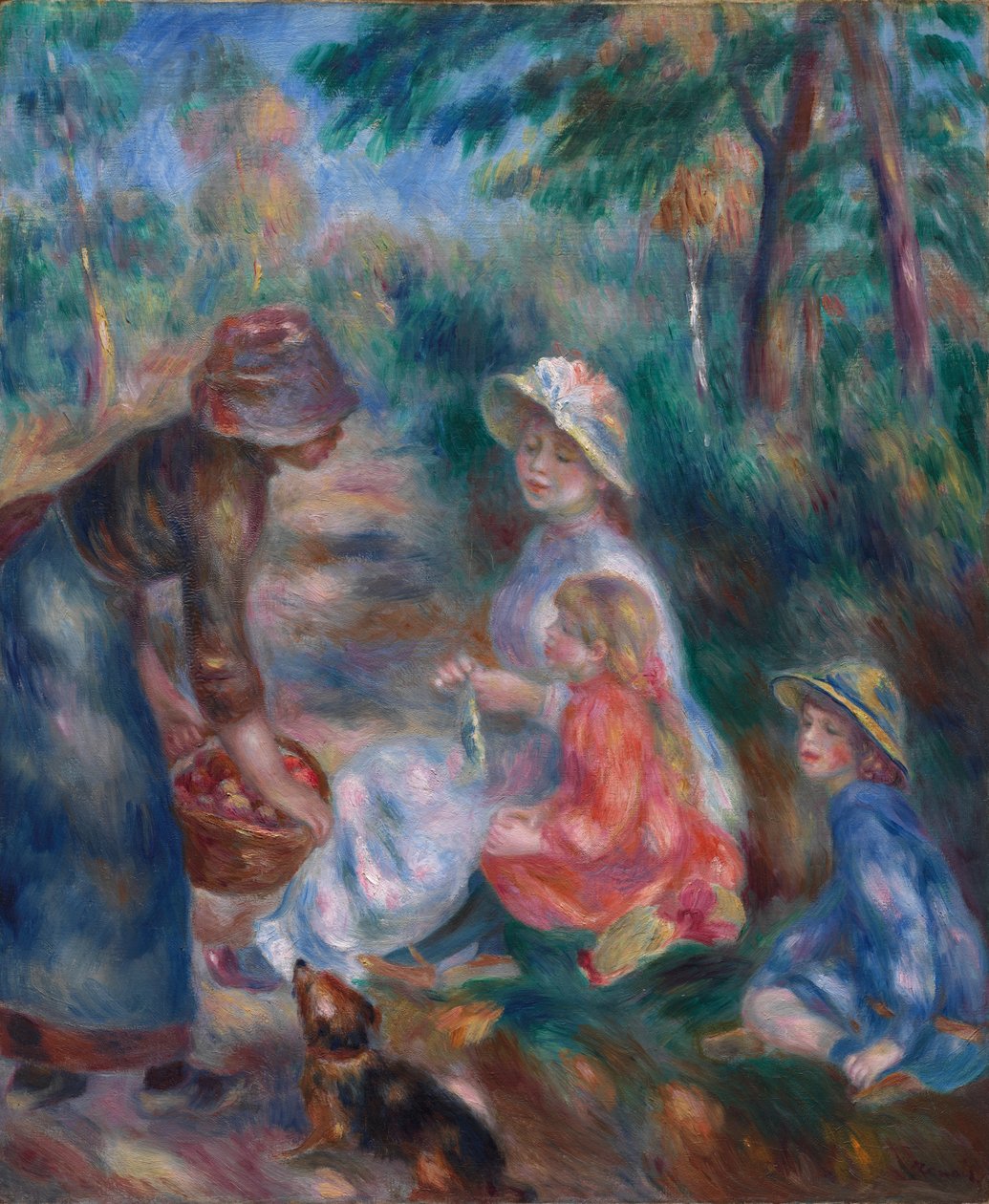 Apple-sælgeren, ca. 1890. af Pierre Auguste Renoir