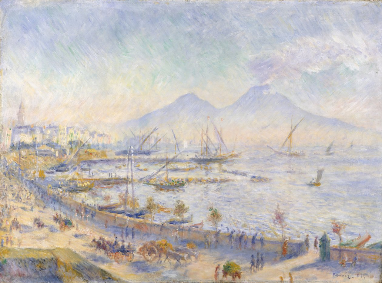 Napoli-bugten, 1881. af Pierre Auguste Renoir