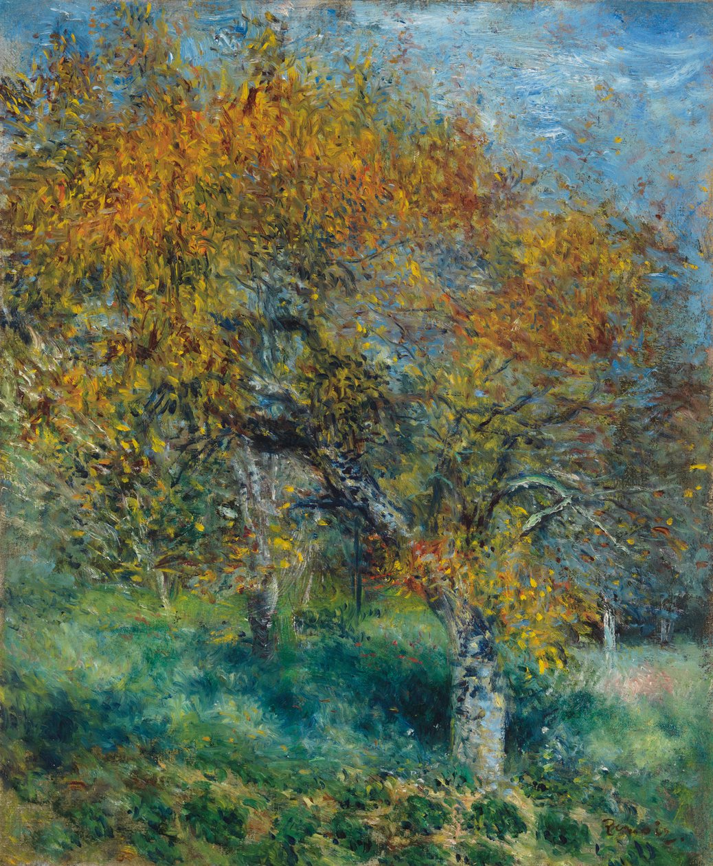 Pæretræet; Le Poirier, ca. 1870 af Pierre Auguste Renoir