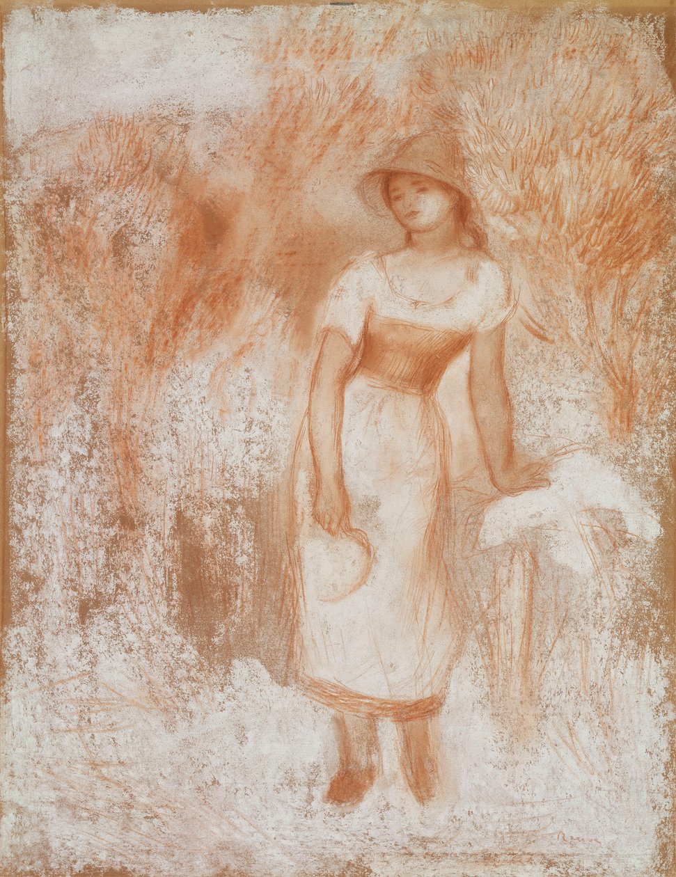 The Reaper, ca. 1890 af Pierre Auguste Renoir