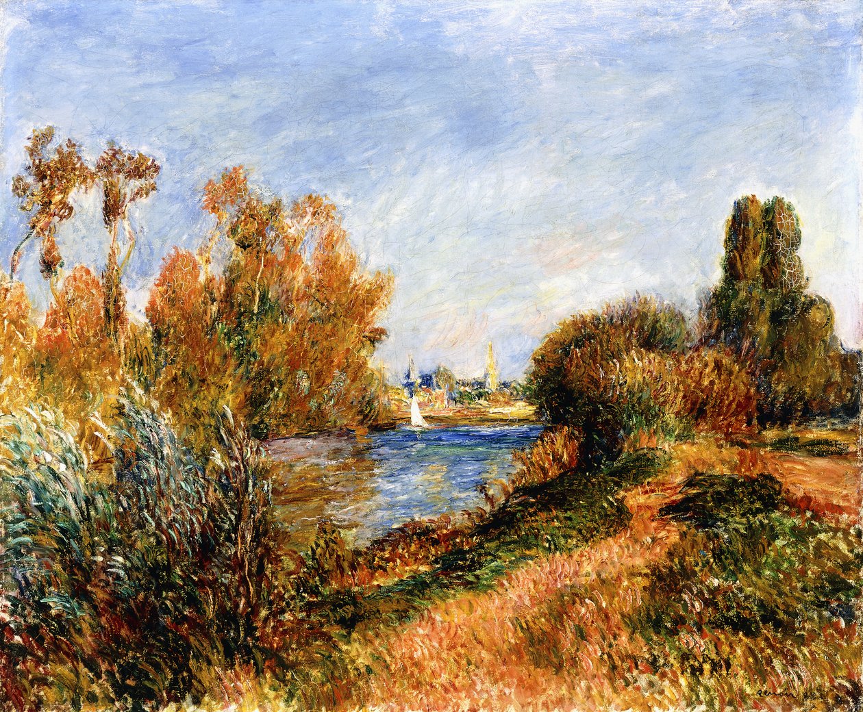Seinen ved Argenteuil, 1888 af Pierre Auguste Renoir