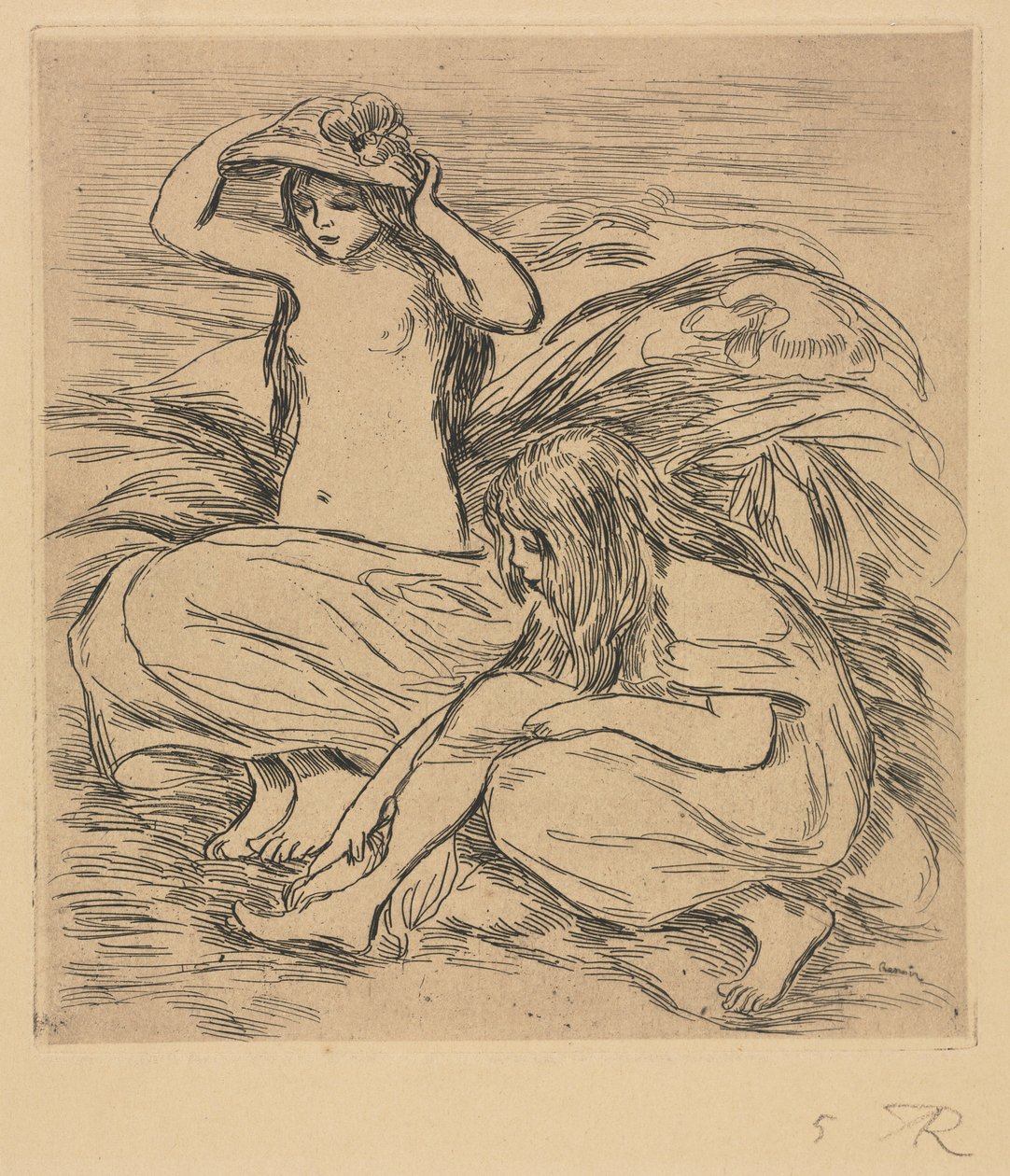 De to Badende af Pierre Auguste Renoir