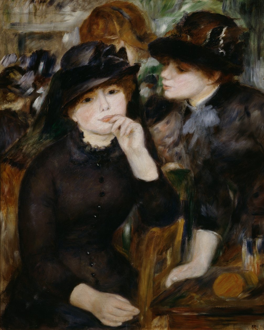 To piger i sort, 1880-1882. af Pierre Auguste Renoir