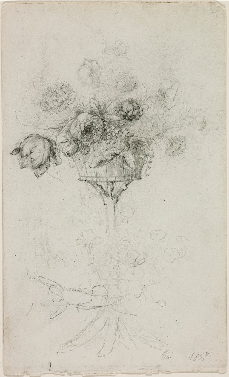 Vase med blomster af Pierre Auguste Renoir