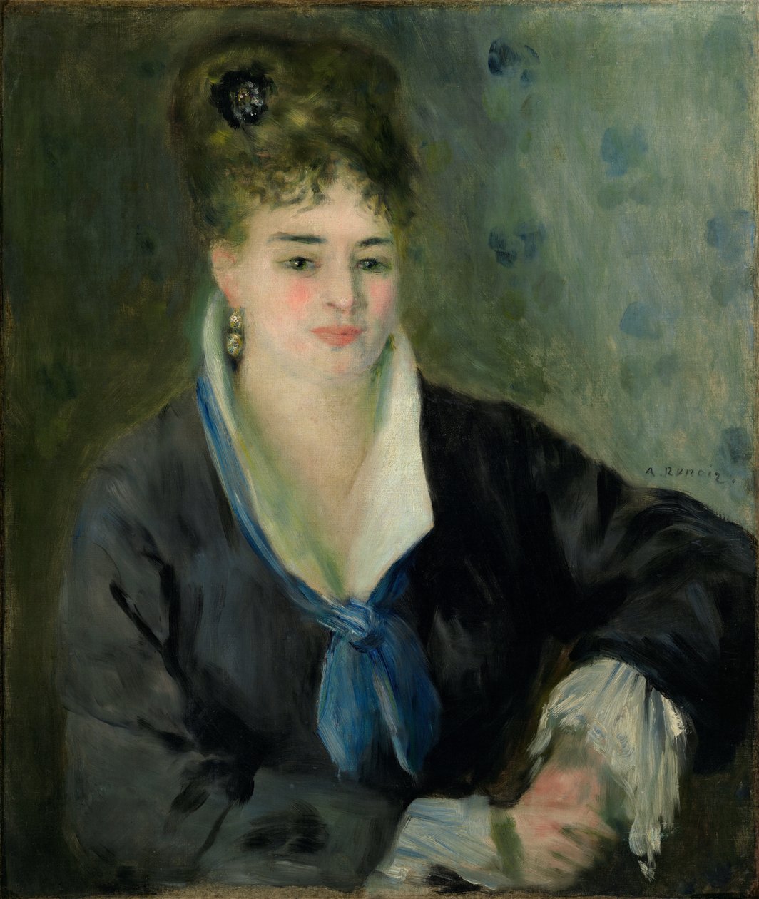 Kvinde i sort af Pierre Auguste Renoir