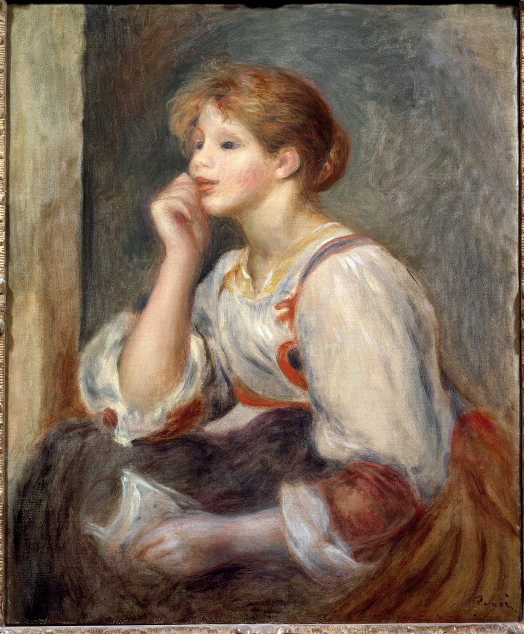 Kvinde med et brev af Pierre Auguste Renoir