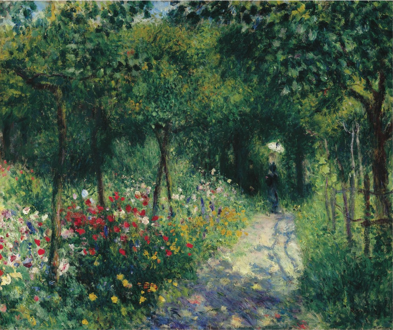 Kvinder i haven, 1873 af Pierre Auguste Renoir