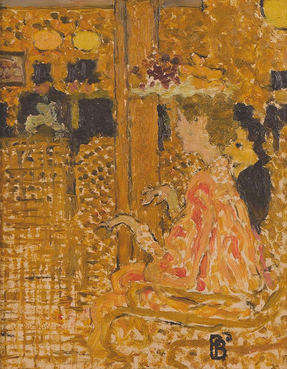 I baren, 1892. af Pierre Bonnard
