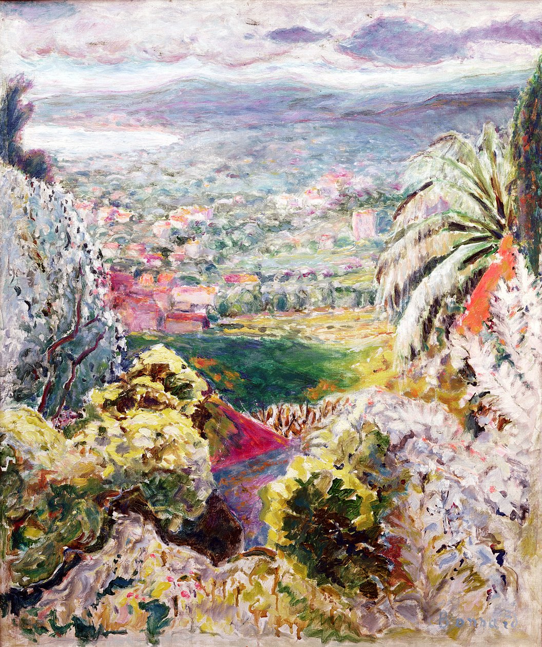 Cannes-bugten, ca. 1937 af Pierre Bonnard