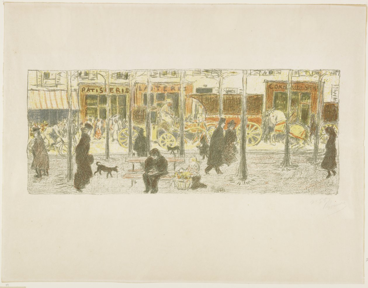 Boulevard af Pierre Bonnard