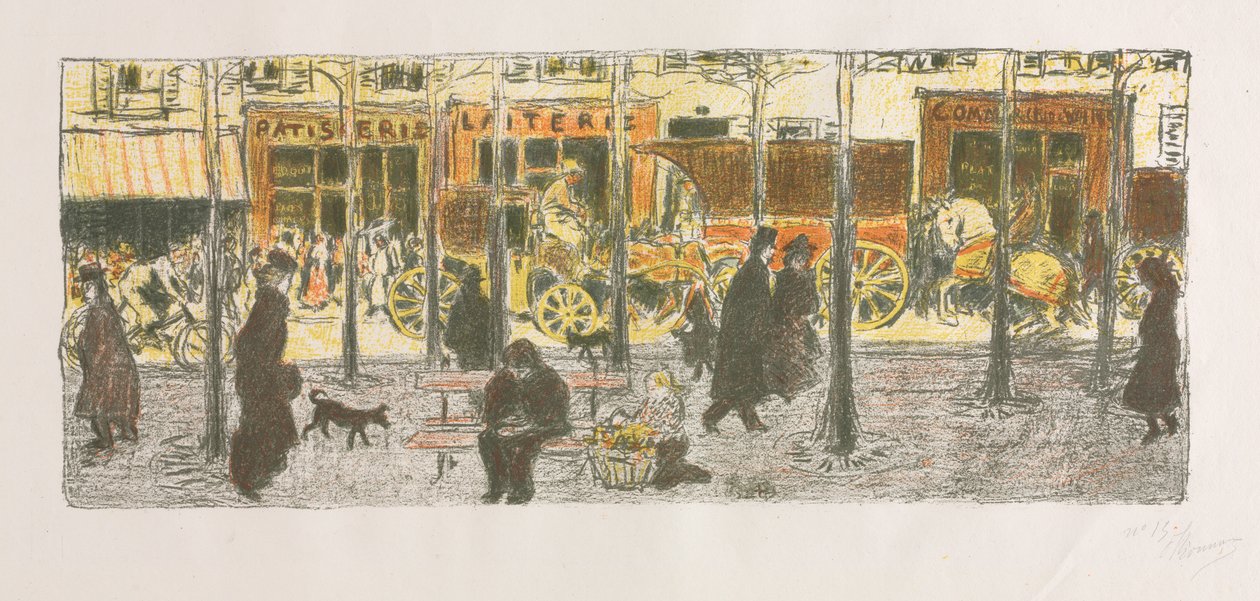 Boulevard af Pierre Bonnard